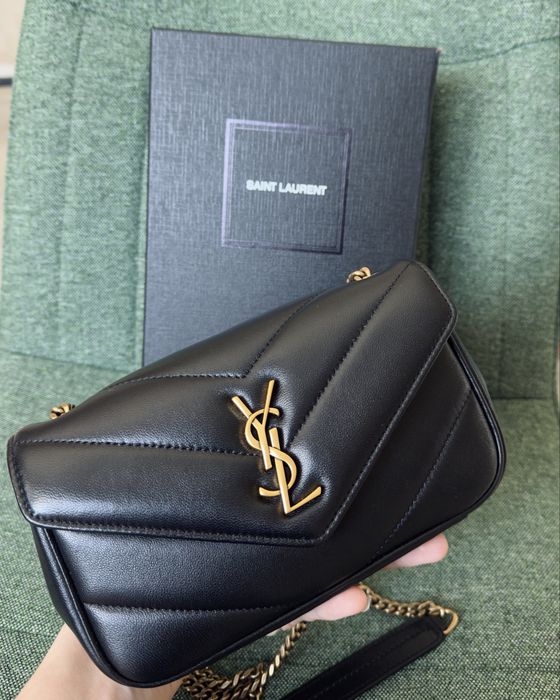 Saint Laurent (YSL) Mini Puffer Bag - Black
