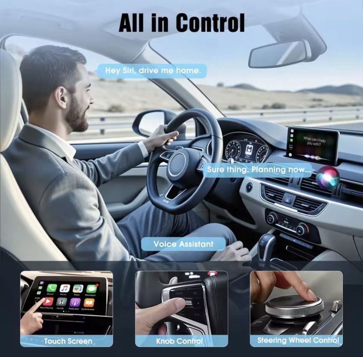 Adaptor Wireless Dongle CarPlay & Android Auto