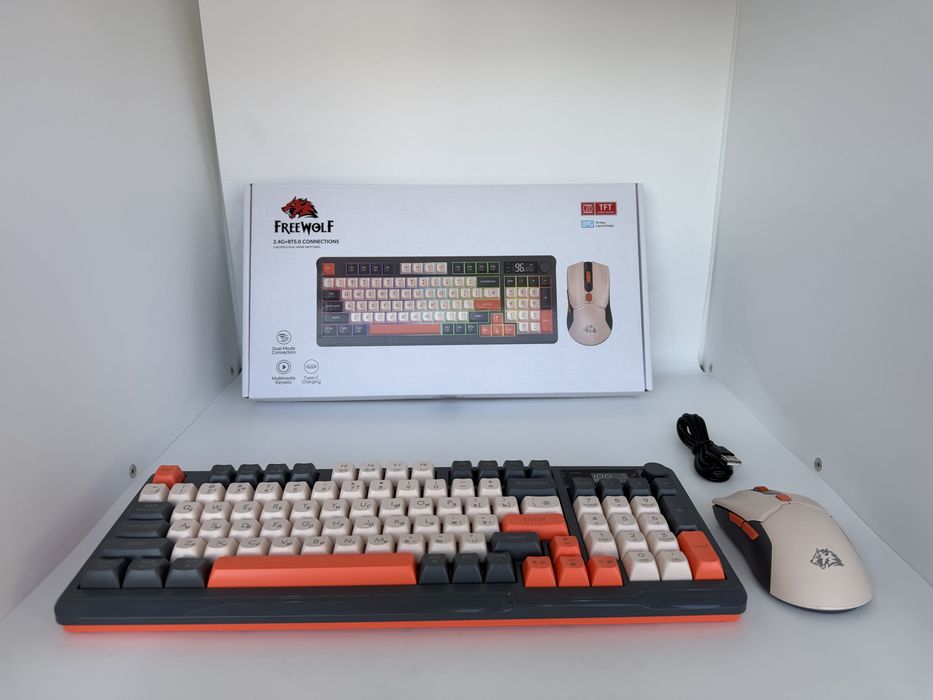 Freewolf T96 klaviatura keyboard mouse