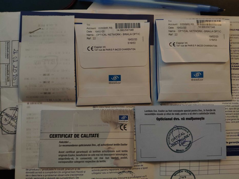Ochelari ESSILOR degresivi, pentru vedere