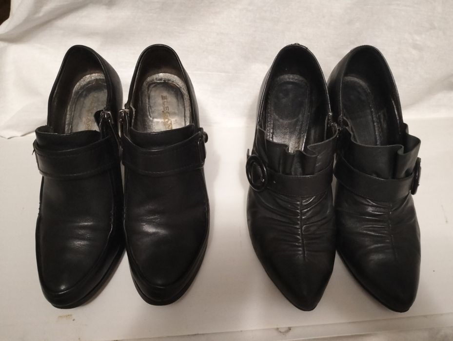 Кожаные женские туфли 37-38 размер