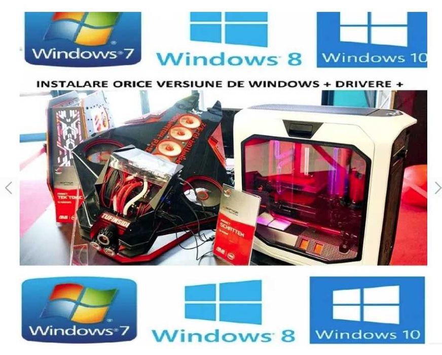 instalare windows la domiciliu , reparatii calculator , asamblare calculator