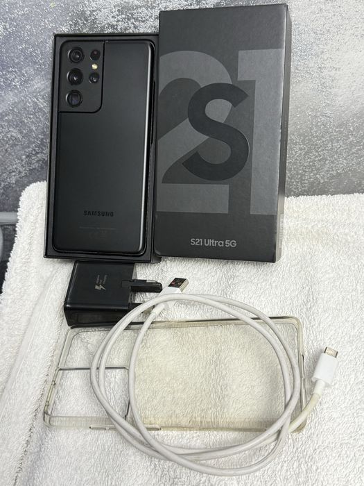 Samsung Galaxy S21 Ultra 5G 128Gb Phantom Black Impecabil Fullbox!.