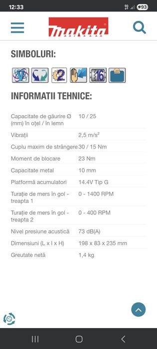 Vind Makita DF347DWE (set)