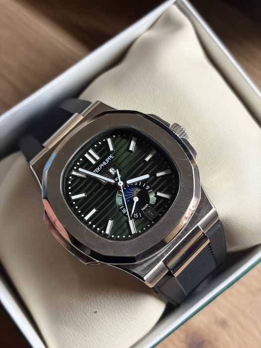 Patec Philippe nautilus  Automatic cu curea de silicon