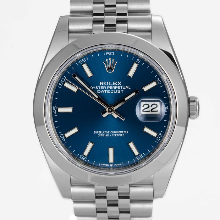 Rolex Datejust 41mm 126300 Bright Blue dial