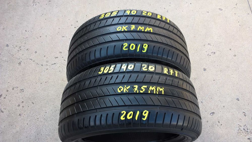 Doua anvelope vara 305 40 20 bridgestone alenza 001 run flat 7,5 mm