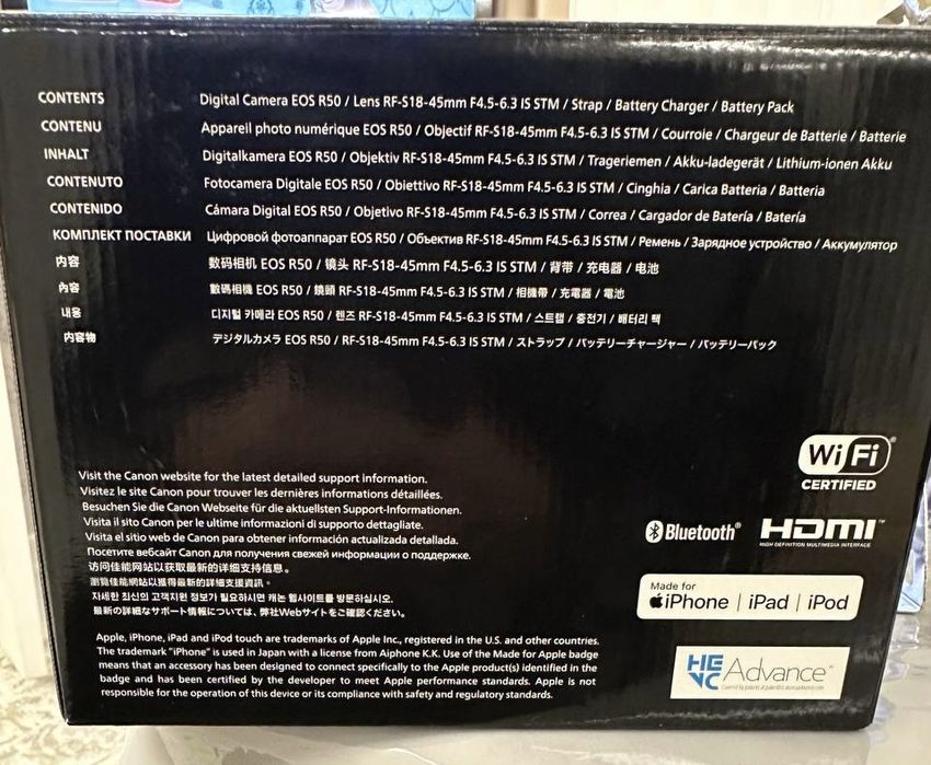 Продается новый фотоаппарат CANON R50