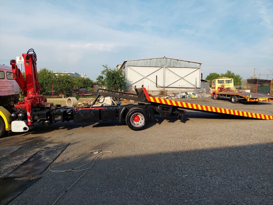 De vanzare AUTOPLATFORMA MAN cu macara si platou basculabil