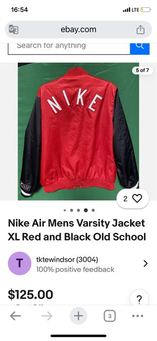 NIKE air mens varsity jacket   S