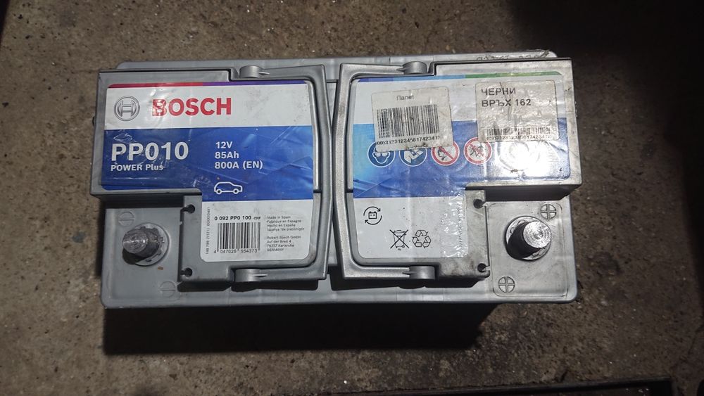Гаранционен акумулатор BOSCH power plus 010 - 85 ah - 800A.