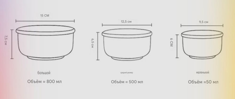 Набор керамических контейнеров с крышками