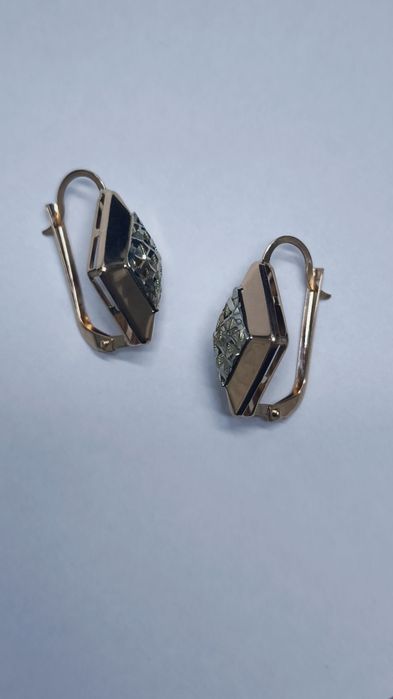 Серьги из красного золота