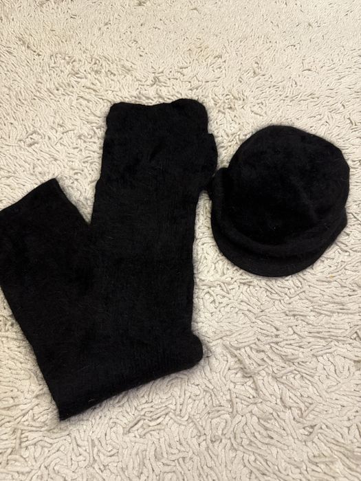 Наборы новые шарф и шапка с козырьком . Корея