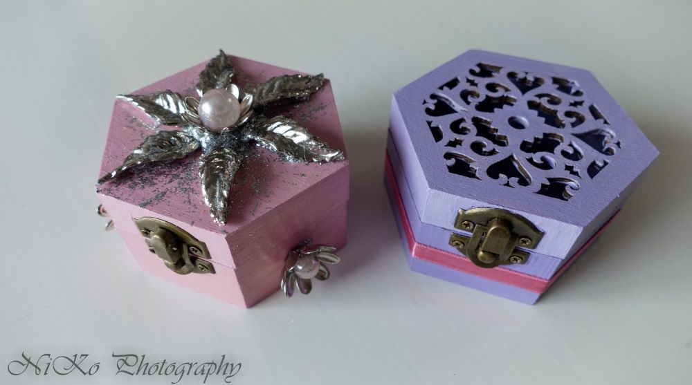 Ръчно изработени дървени кутии за бижута