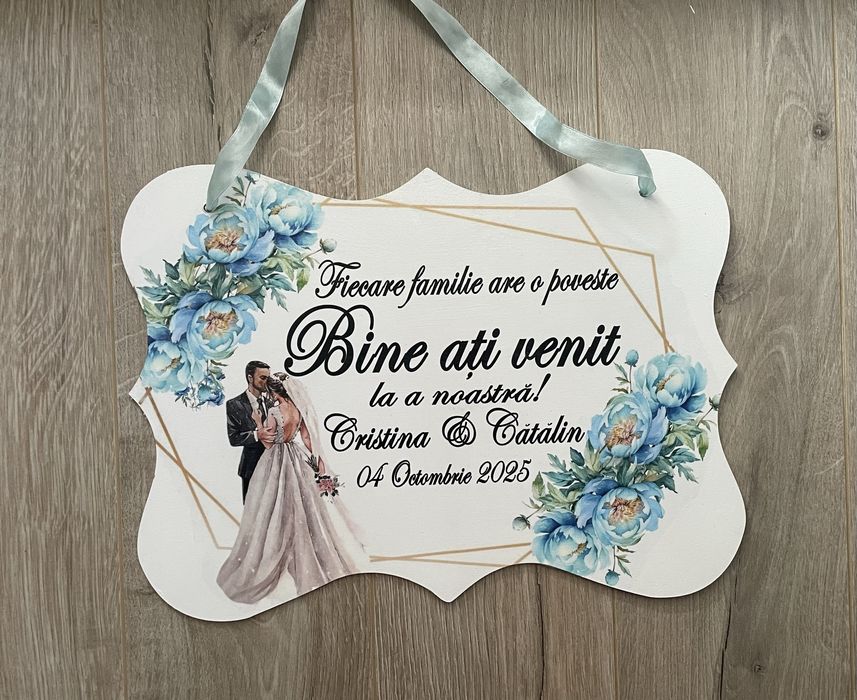 Placuta poarta “Bine ati venit!”