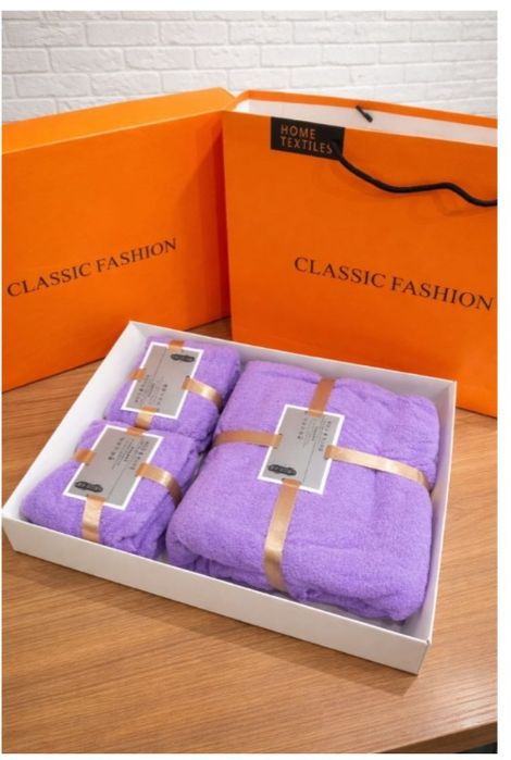 Набор полотенец 3 в 1 в коробке. Возможна доставка