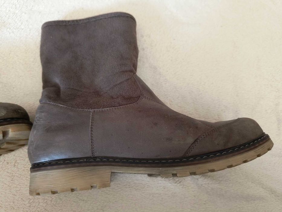 Дамски кожени боти на комфортно ходило