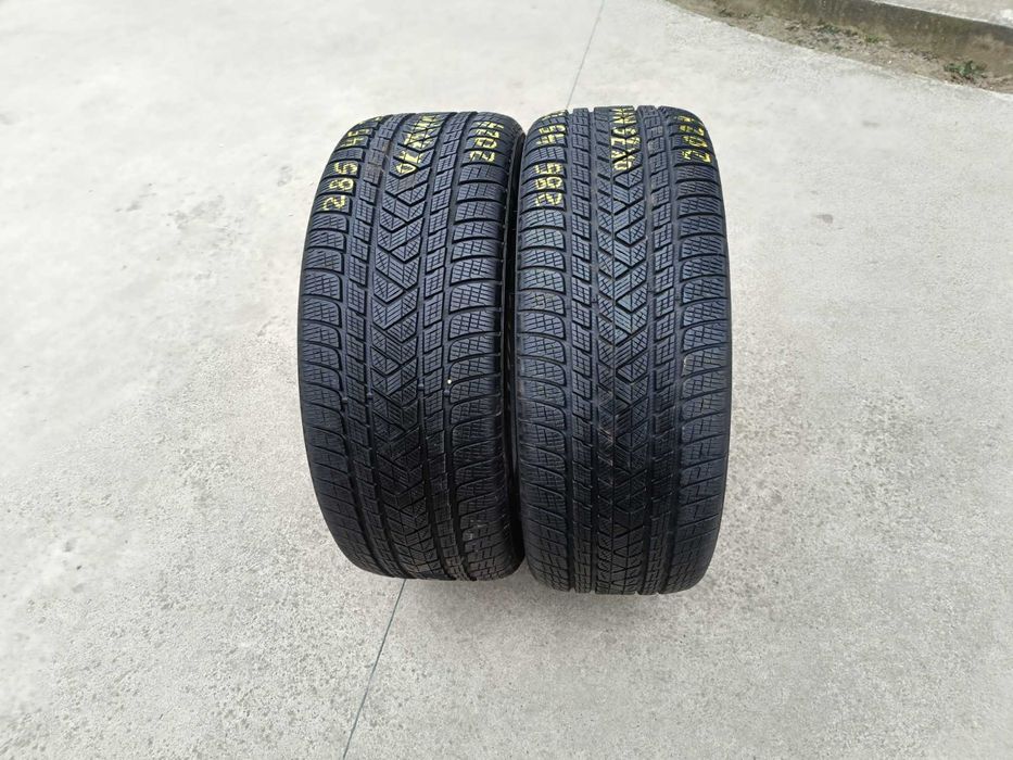 Doua anvelope iarna 285 45 22 pirelli scorpion winter 7,5 mm 2024