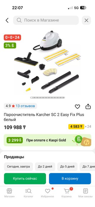пароочиститель karcher