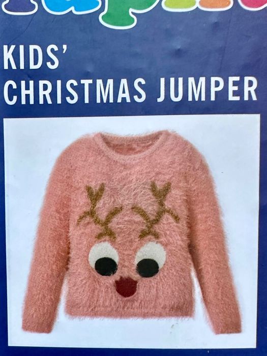 Продавам НОВ пуловер за момичета  от Лидъл 86 / 92 размер