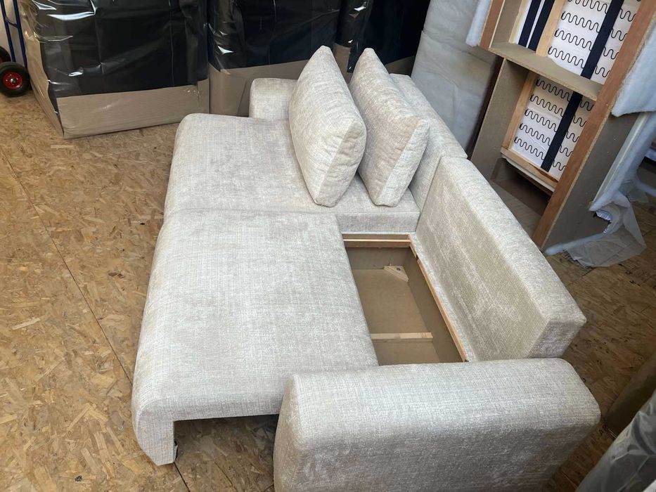 Ъглов разтегателен диван София с функция сън  (НОВ)
