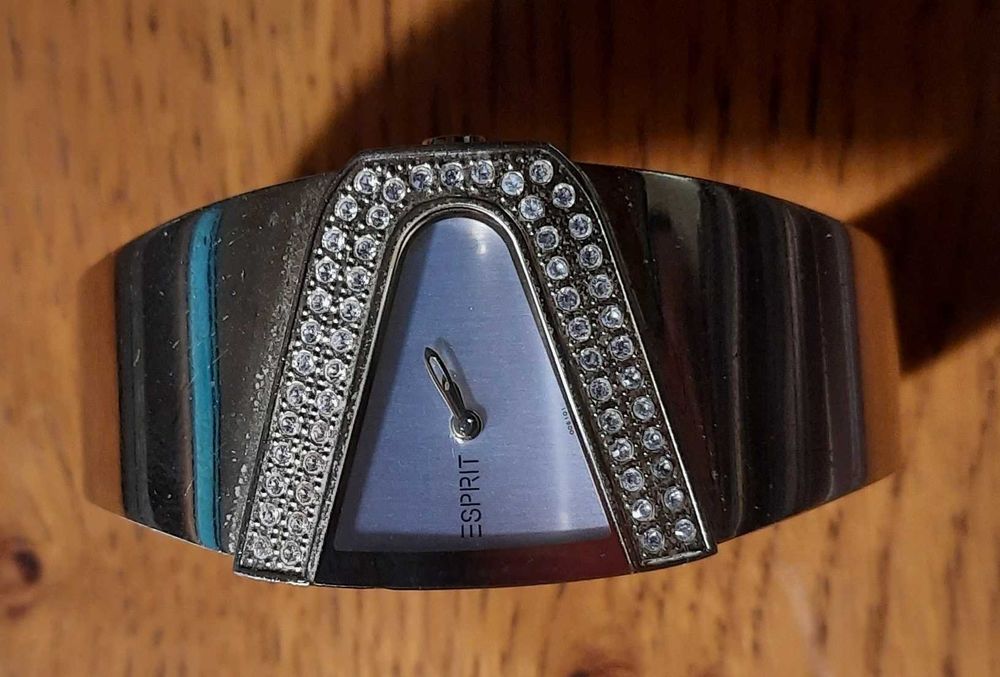 Ceas tip bratara ESPRIT, ceas de dama cu pietre zirconiu