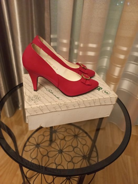 Туфли женские красные