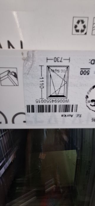 Tâmplărie pvc.cu sticla tripan .culoare alba