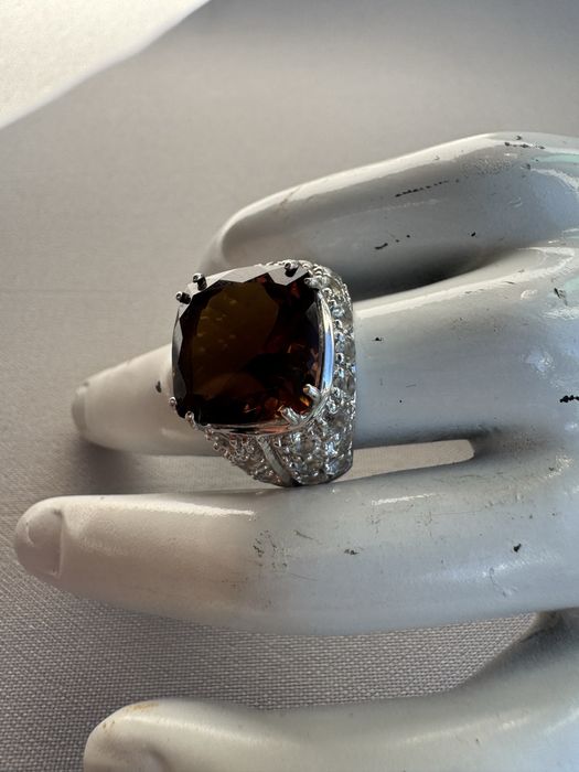 Inel din argint si cubic zirconia