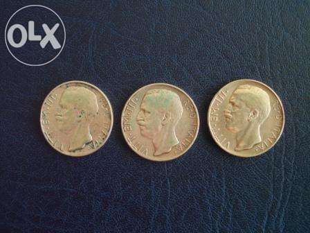 Monede argint Italia - 10 LIRE 1927,1928,1929