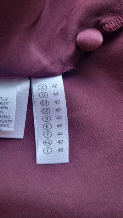 Camasa arhitecturala, matase naturala 100%, burgundy, marimea L