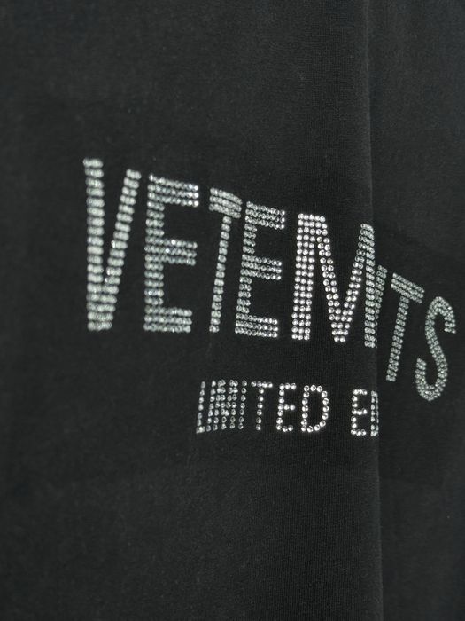 VETEMENTS Rhiatones T-shirt | Vetements Tricou cu Strasuri