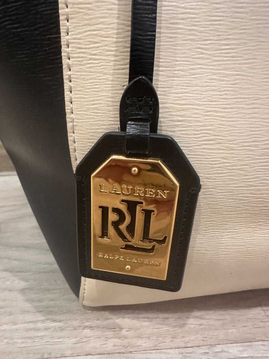Lauren Ralph Lauren чанта естествена кожа