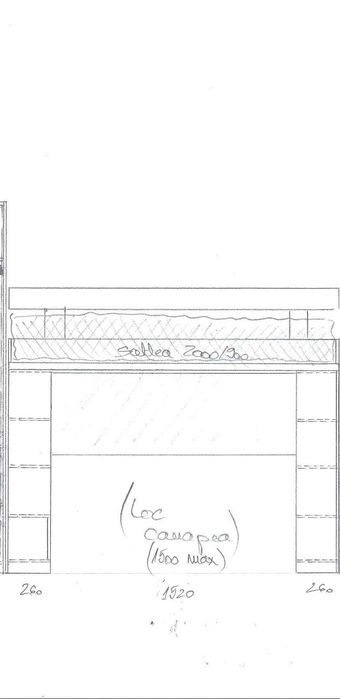 Pat supraetajat cu spațiu de lucru, canapea IKEA și saltea incluse