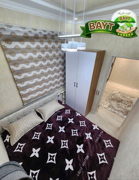 Метро 1в2комнатная Чиланзар-16квартал Евроремонт (38м) балкон1.5/6