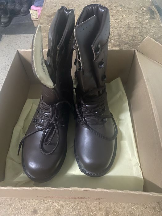 Bocanci piele combat