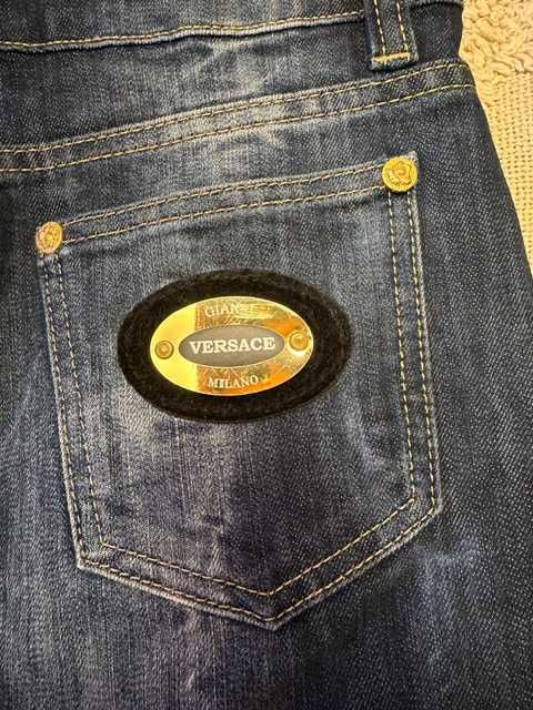 Fusta Versace denim albastru