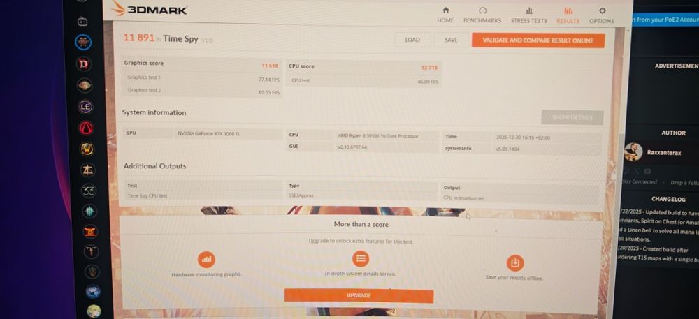 Placa video RTX 3060 Ti Gigabyte Eagle OC 8Gb Rev. 2.0