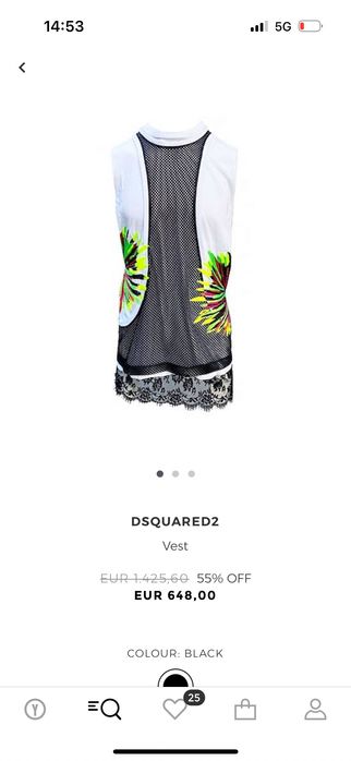 DSQUARED² white mesh