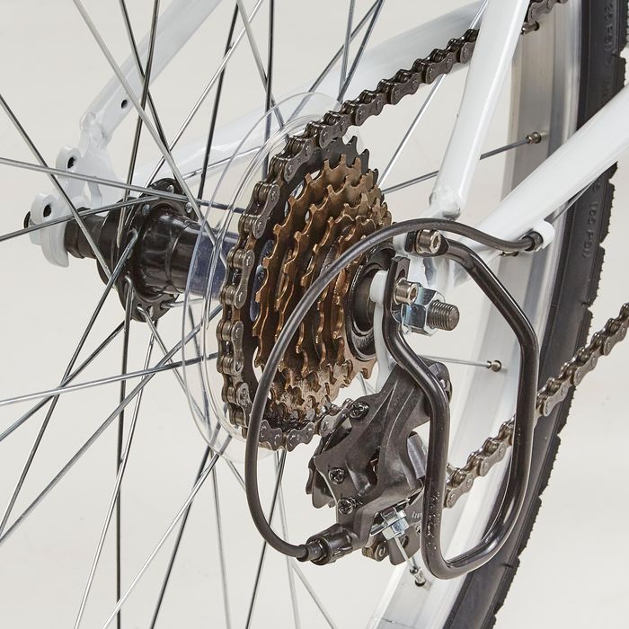 Bicicletă polivalentă Riverside 100 24" alb - (SecondHand) Decathlon