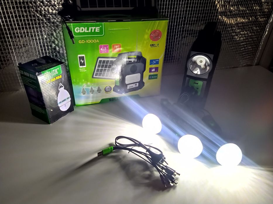 Kit generator solar GD1000 , pescuit , camping , locuinte izolate