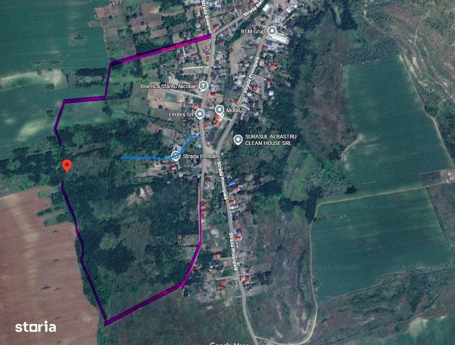 Loturi de teren de vânzare în Brătuleni–Miroslava|0%avans| Rate-5 ani