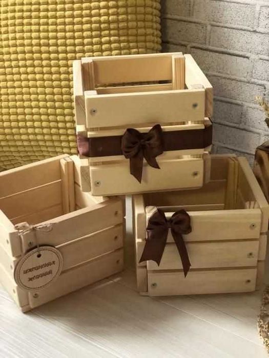 Деревянные подарочные коробки на заказ