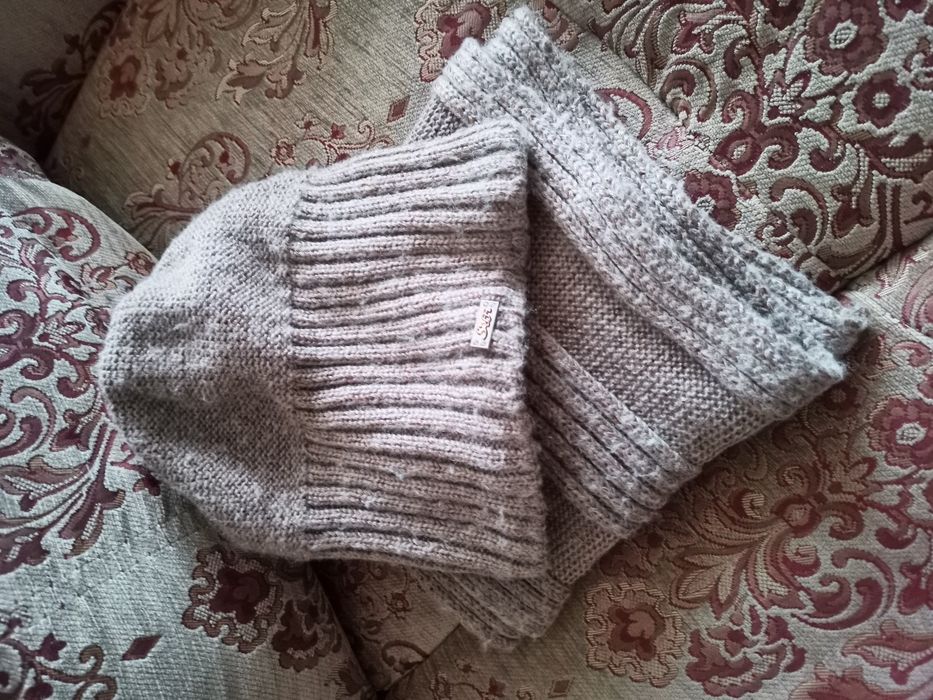 Набор шапка с шарфом (снуд)