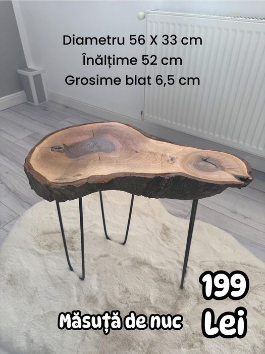 Măsuță de cafea nuc