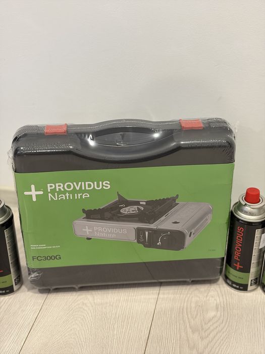 Miniaragaz camping pe gaz Providus CAM FC300G + 6 butelii CGV230LC