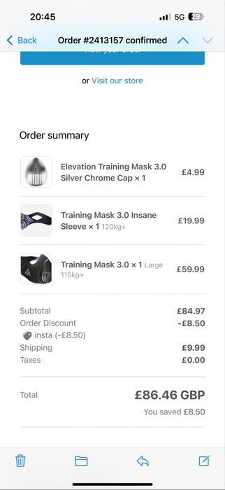 Тренировъчна маска (Elevation Training Mask 3.0)