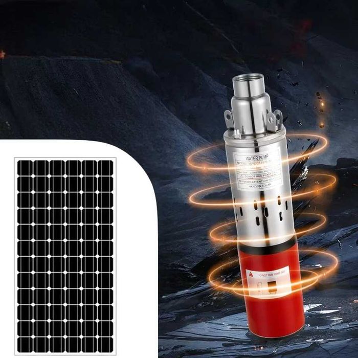 Pompa apa submersibila/suprafat  pentru panou solar 12v-24V legare la panourile fotovoltaice sau baterii irigatii alimentare apa iazuri