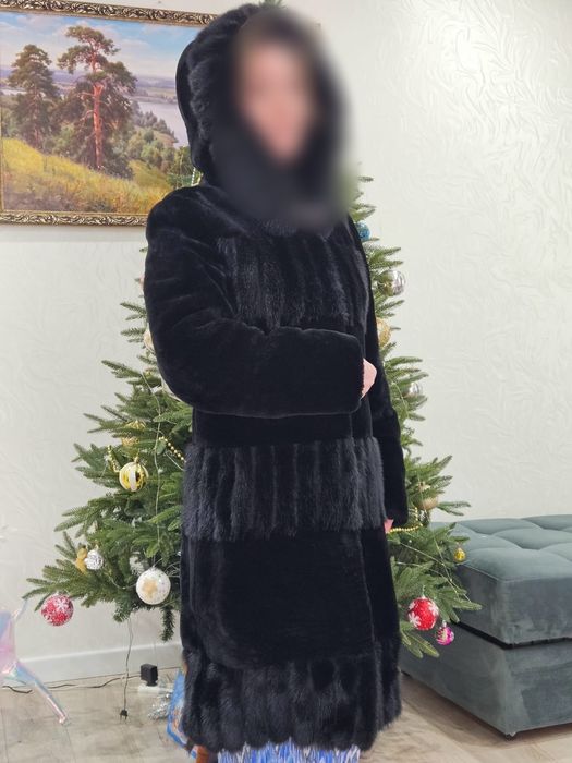 ПРОДАМ мутоновую шубу, с норковыми вставками